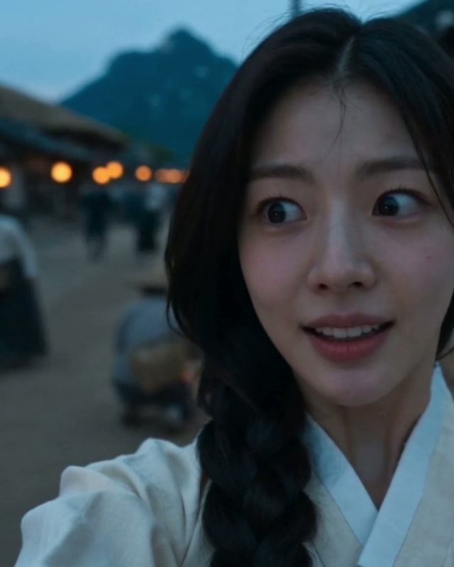 해 질 녘 한성 골목의 수아