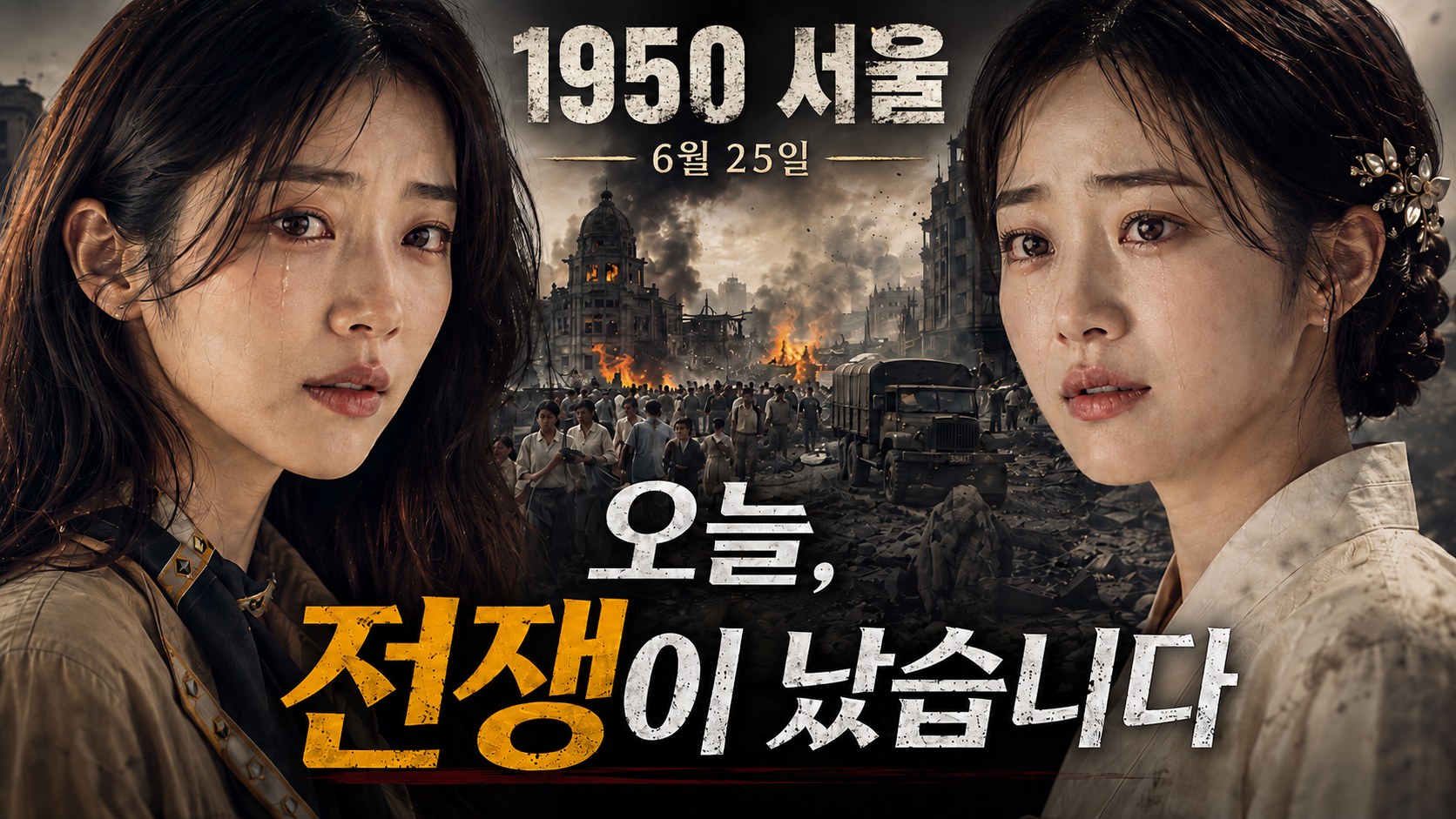 6·25 전쟁 편 썸네일 — 1950 서울 6월 25일, 오늘, 전쟁이 났습니다